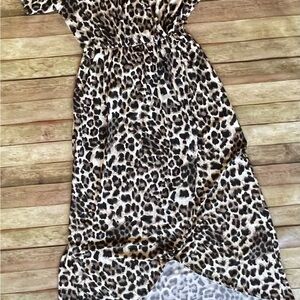 Leopard Print Maxi Dress